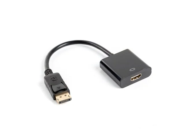 LANBERG ADAPTER DISPLAYPORT(M)->HDMI(F) 10CM - Image 1