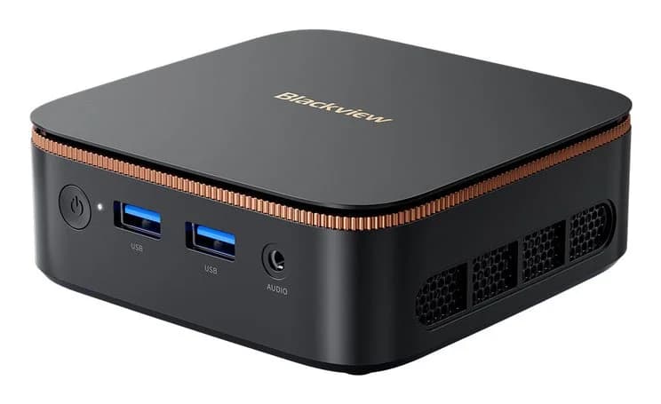Blackview MP20 Mini PC with Ryzen 3 3300U, 8GB RAM, 256GB SSD, Windows 11 Pro, black - Image 1