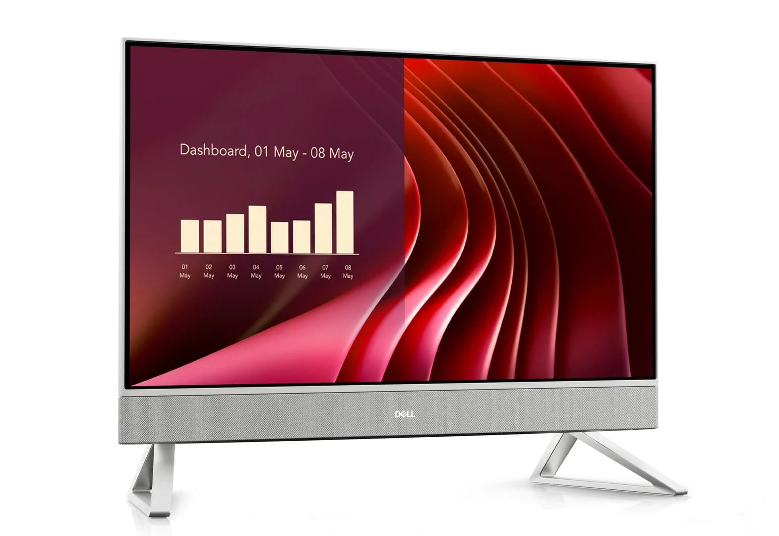 DELL EC24250 Intel® Core™ i5 i5-1334U 60.5 cm (23.8") 1920 x 1080 pixels All-in-One PC 16 GB DDR5-SDRAM 512 GB SSD Windows 11 Pro Wi-Fi 6E (802.11ax) White - Image 1