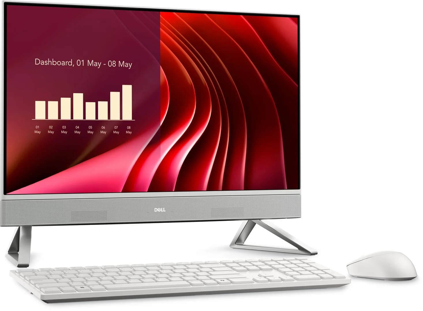 DELL EC24250 Intel® Core™ i5 i5-1334U 60.5 cm (23.8") 1920 x 1080 pixels All-in-One PC 16 GB DDR5-SDRAM 512 GB SSD Windows 11 Pro Wi-Fi 6E (802.11ax) White - Image 2