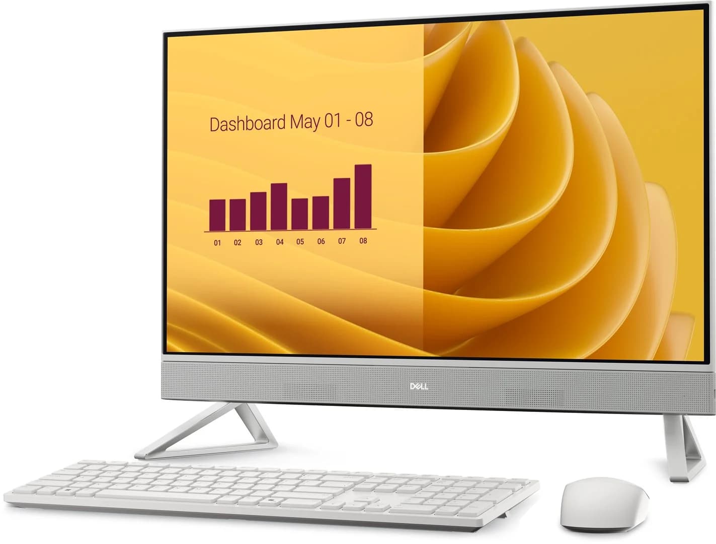 DELL EC27250 Intel Core 7 150U 68.6 cm (27") 1920 x 1080 pixels Touchscreen All-in-One PC 16 GB DDR5-SDRAM 1 TB SSD Windows 11 Pro Wi-Fi 6E (802.11ax) Pearl, White - Image 3