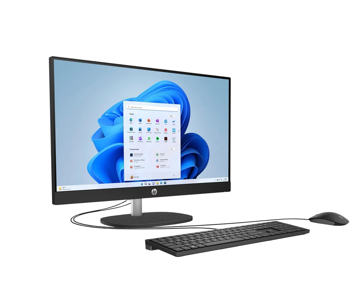 HP 24-cr0332nw AMD Ryzen™ 7 7730U 60.5 cm (23.8") 1920 x 1080 px All-in-One PC 16 GB DDR4-SDRAM 512 GB SSD Windows 11 Home Wi-Fi 6 (802.11ax) White - Image 2