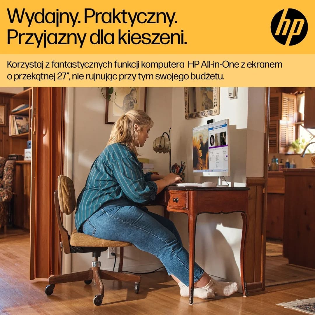 HP 27-cr0232nw AMD Ryzen™ 5 7520U 68.6 cm (27") 1920 x 1080 px All-in-One PC 16 GB LPDDR5-SDRAM 512 GB SSD Windows 11 Home Wi-Fi 6 (802.11ax) White - Image 8