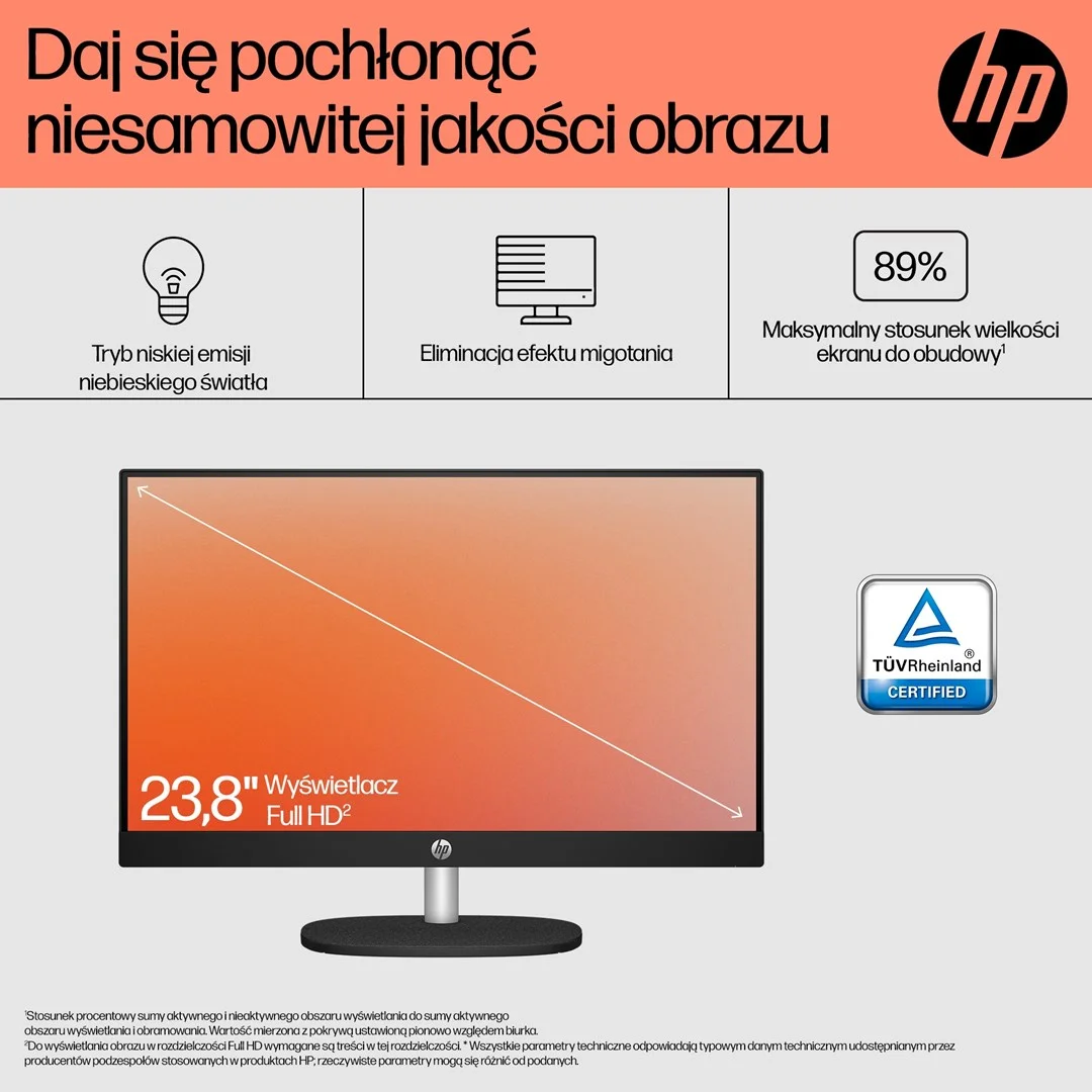 HP AIO 24-cr0184nw Ryzen 3 7320U 23.8"FHD IPS 250nits AG 16GB LPDDR5 SSD512 Radeon 610M Cam720p kB+Mouse NoOS Shell White 2Y - Image 12