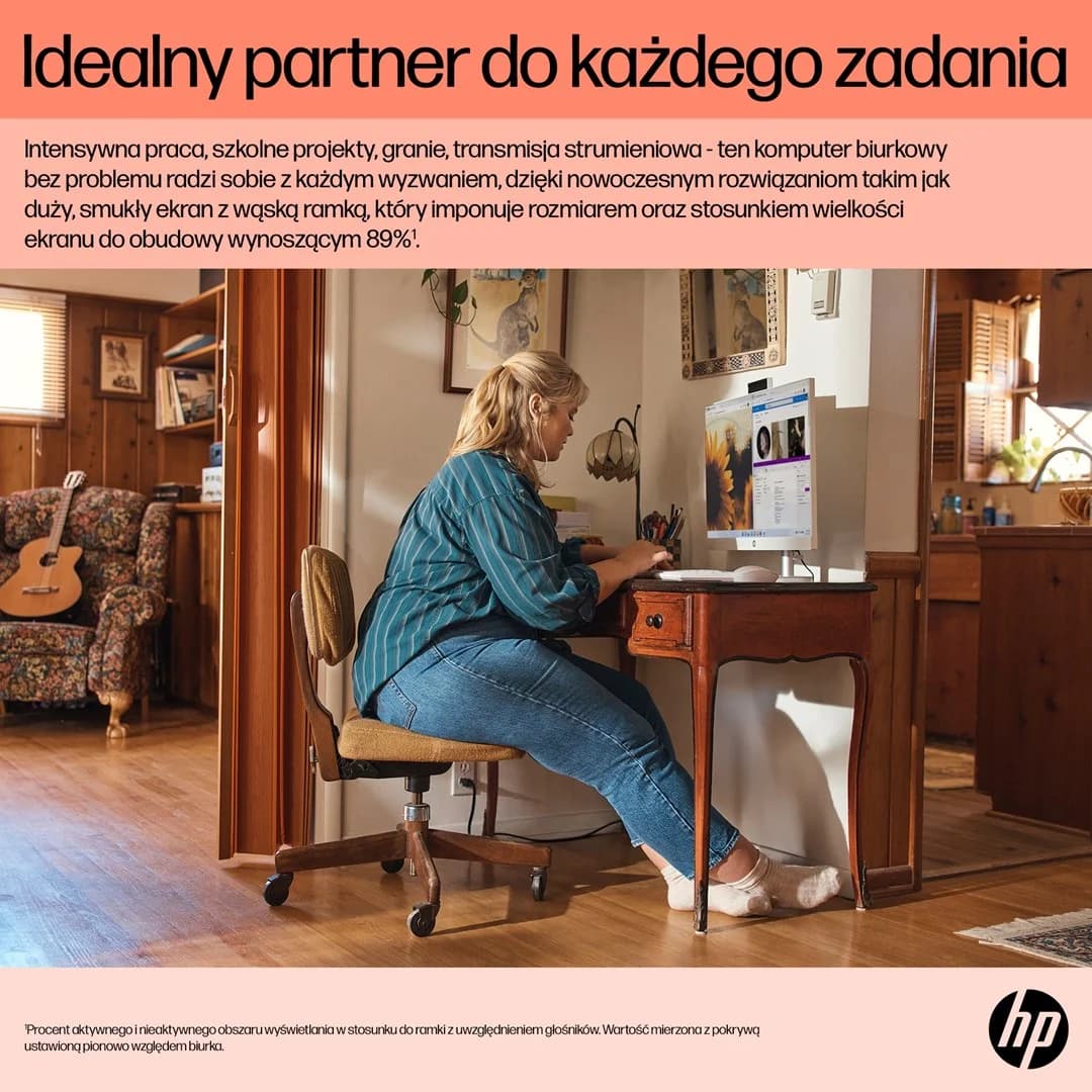 HP AIO 24-cr0184nw Ryzen 3 7320U 23.8"FHD IPS 250nits AG 16GB LPDDR5 SSD512 Radeon 610M Cam720p kB+Mouse NoOS Shell White 2Y - Image 17