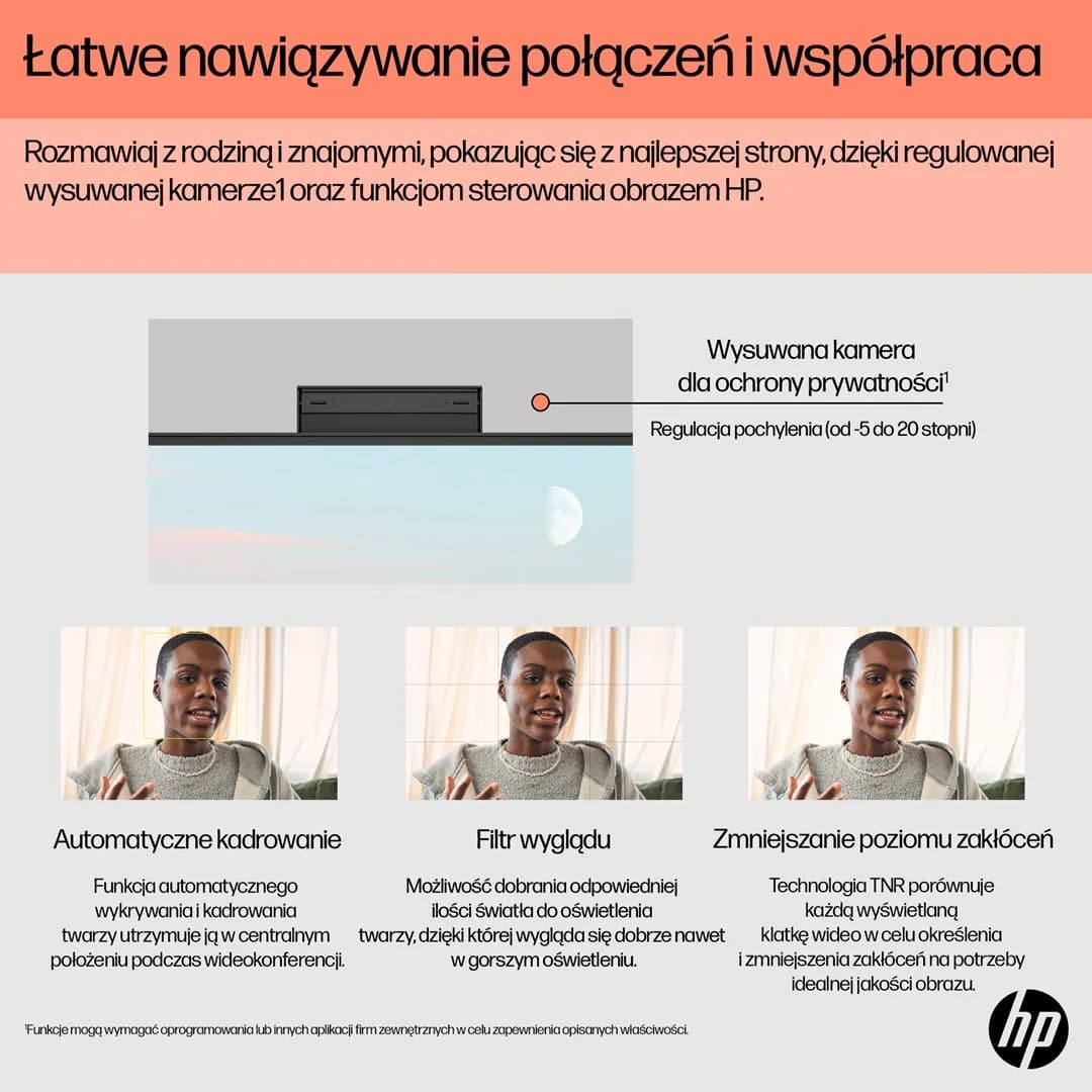 HP AIO 24-cr0184nw Ryzen 3 7320U 23.8"FHD IPS 250nits AG 16GB LPDDR5 SSD512 Radeon 610M Cam720p kB+Mouse NoOS Shell White 2Y - Image 6