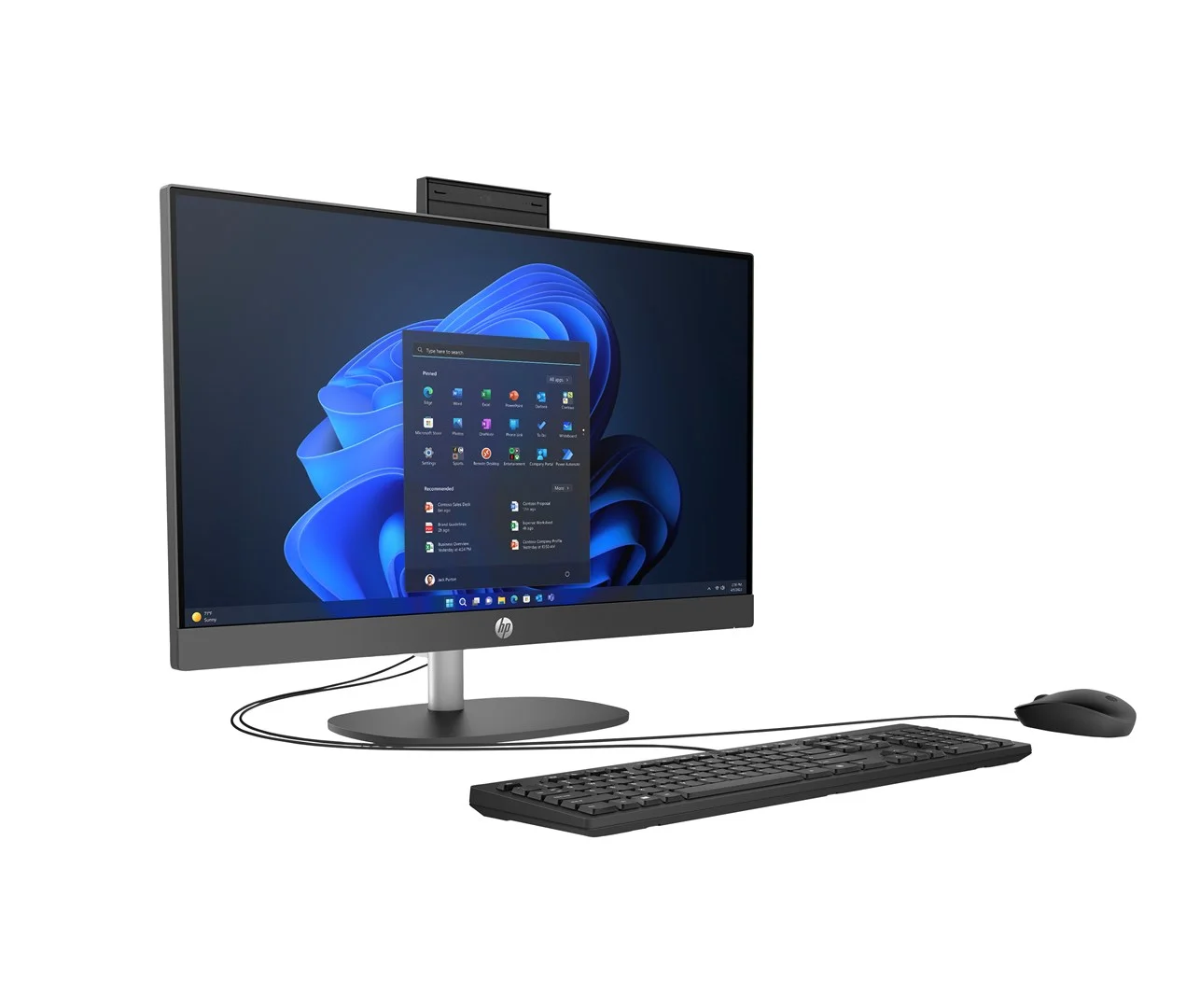 HP ProOne 245 G10 AiO Ryzen 7 77730U 23.8"FHD IPS 250nits AG 16GB DDR4 3200 SSD512 Radeon Vega 8 Kb+Mouse Cam 5Mpx + IR W11Pro White 3Y OnSite - Image 2