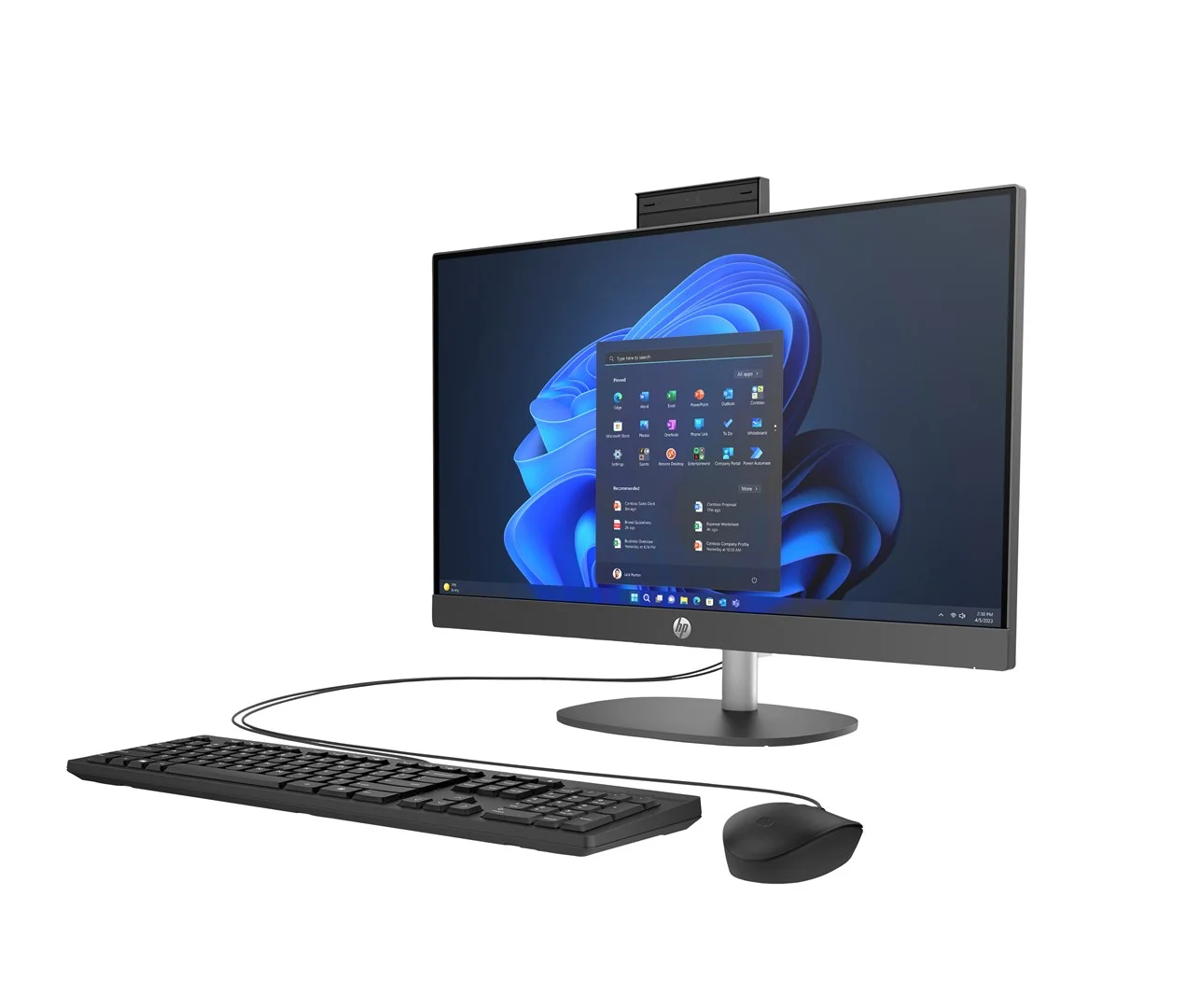 HP ProOne 245 G10 AiO Ryzen 7 77730U 23.8"FHD IPS 250nits AG 16GB DDR4 3200 SSD512 Radeon Vega 8 Kb+Mouse Cam 5Mpx + IR W11Pro White 3Y OnSite - Image 4