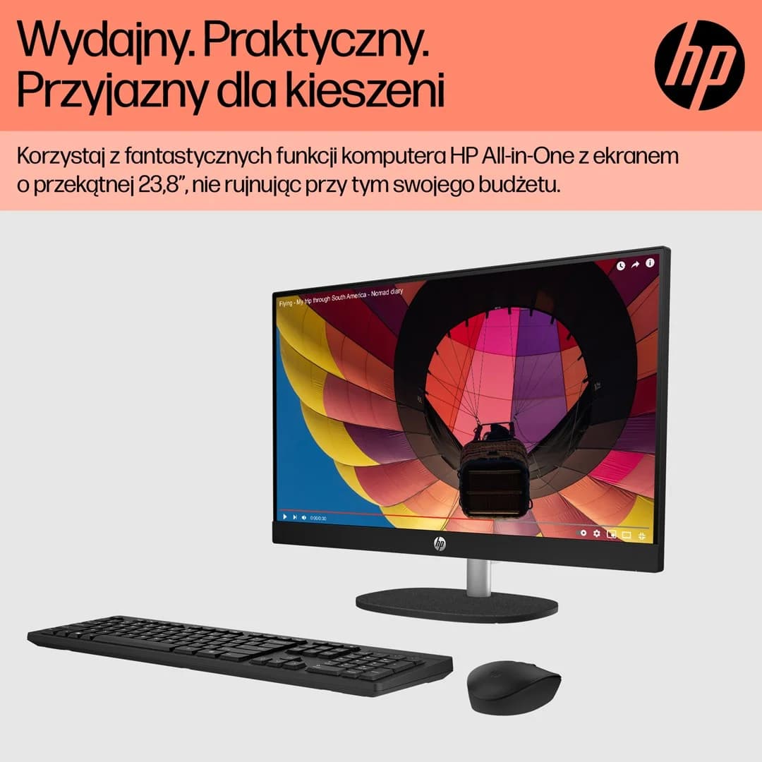 HP 24-cr0312nw AMD Ryzen™ 5 7520U 60.5 cm (23.8") 1920 x 1080 px All-in-One PC 16 GB LPDDR5-SDRAM 512 GB SSD Windows 11 Home Wi-Fi 6 (802.11ax) White - Image 7