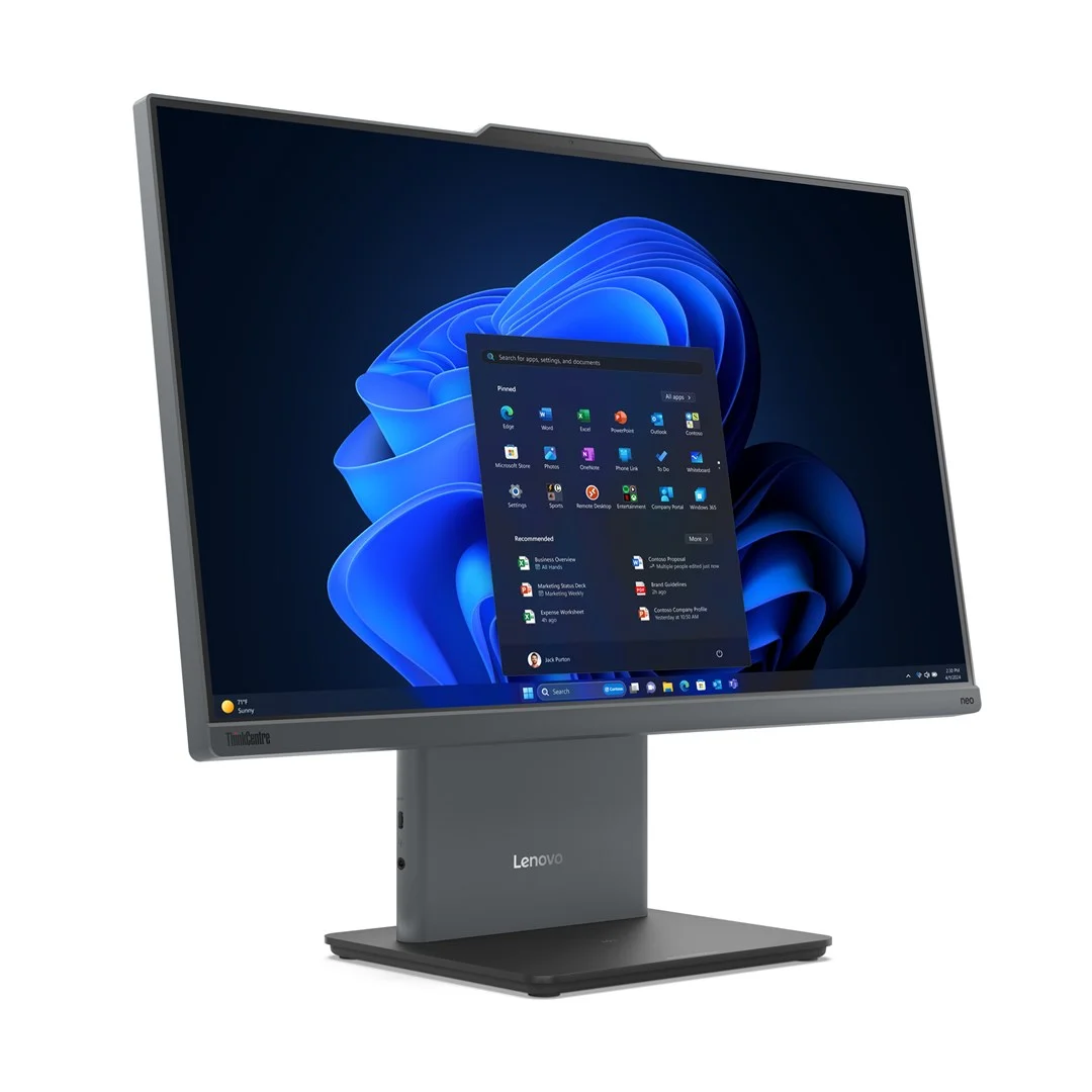 Lenovo ThinkCentre neo 50a 24 Gen 5 Intel Core 5 210H 60.5 cm (23.8") 1920 x 1080 pixels Touchscreen All-in-One PC 16 GB DDR5-SDRAM 512 GB SSD Windows 11 Pro Wi-Fi 6 (802.11ax) Grey - Image 3