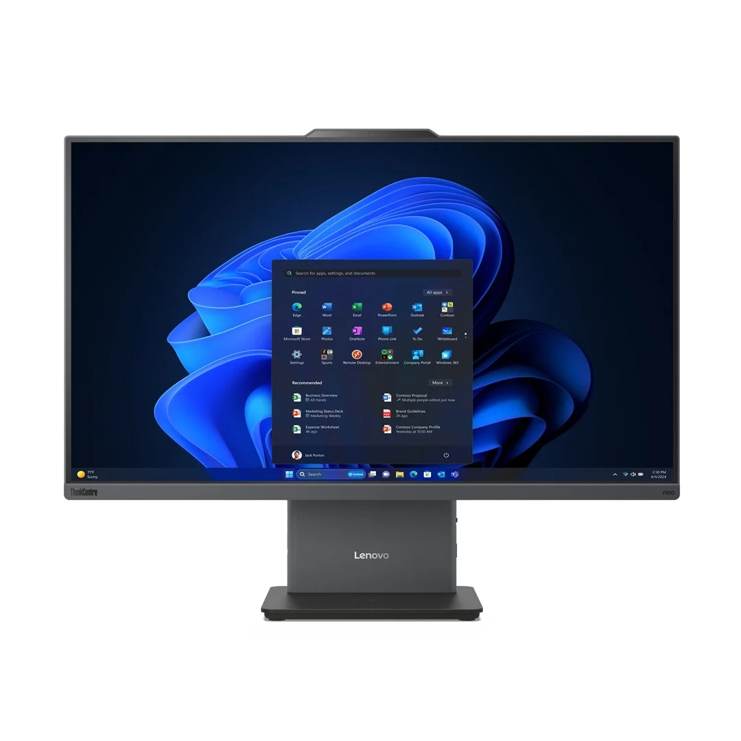 Lenovo ThinkCentre neo 50a 27 Gen 5 Intel Core 5 210H 68.6 cm (27") 1920 x 1080 pixels Touchscreen All-in-One PC 16 GB DDR5-SDRAM 512 GB SSD Windows 11 Pro Wi-Fi 6 (802.11ax) Grey - Image 1