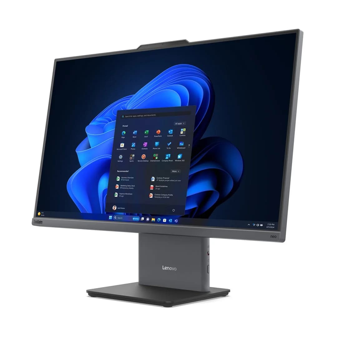 Lenovo ThinkCentre neo 50a 27 Gen 5 Intel Core 5 210H 68.6 cm (27") 1920 x 1080 pixels Touchscreen All-in-One PC 16 GB DDR5-SDRAM 512 GB SSD Windows 11 Pro Wi-Fi 6 (802.11ax) Grey - Image 2