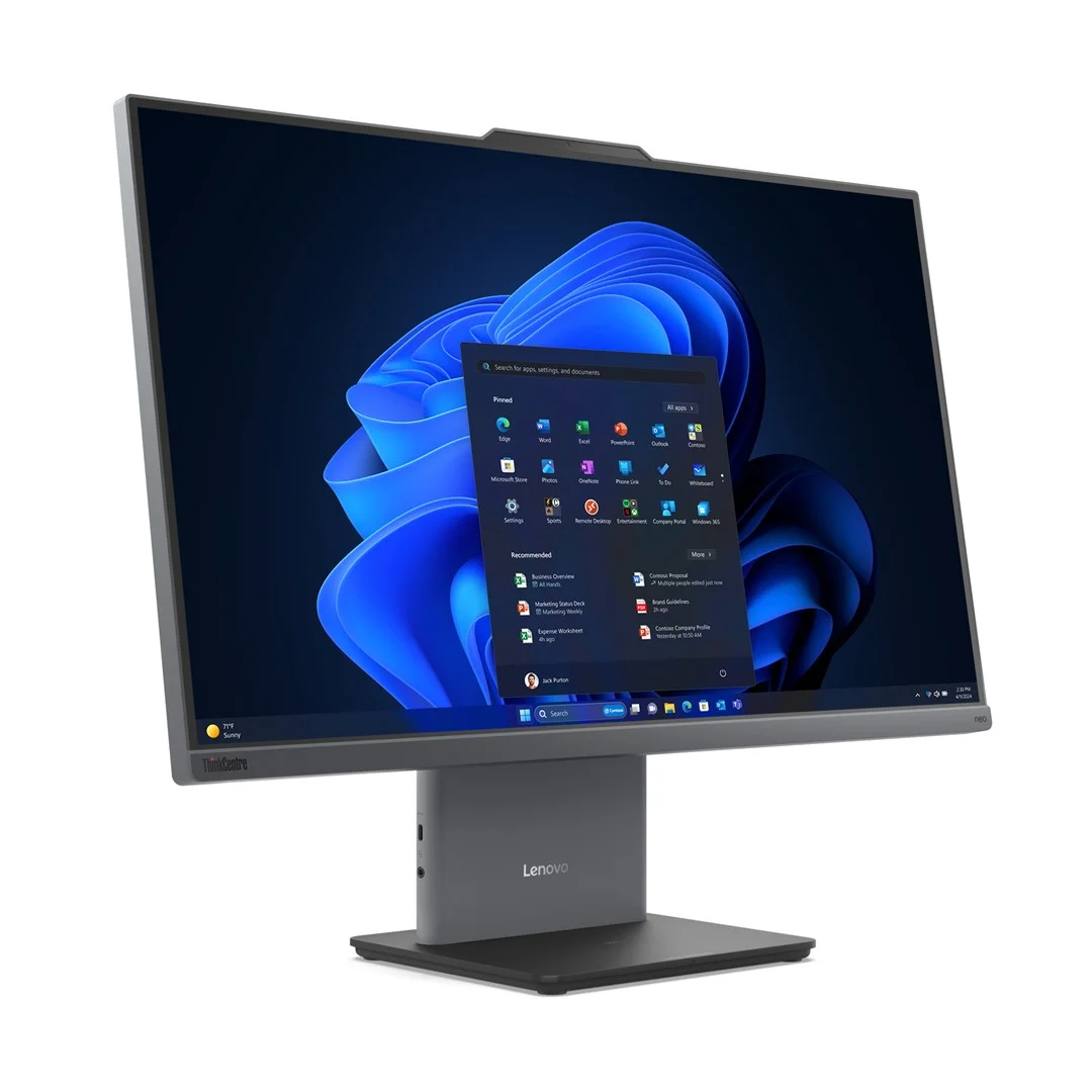 Lenovo ThinkCentre neo 50a 27 Gen 5 Intel Core 5 210H 68.6 cm (27") 1920 x 1080 pixels Touchscreen All-in-One PC 16 GB DDR5-SDRAM 512 GB SSD Windows 11 Pro Wi-Fi 6 (802.11ax) Grey - Image 3