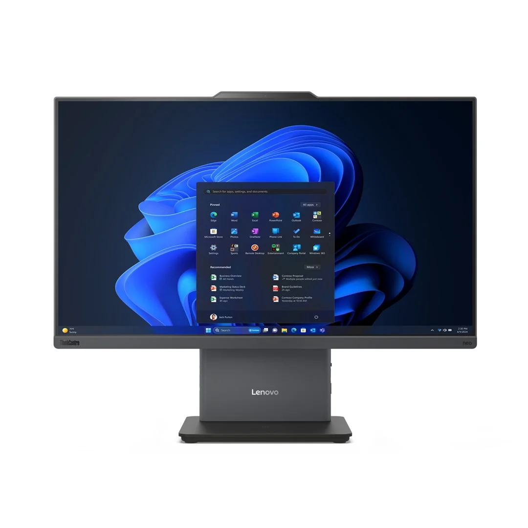 Lenovo ThinkCentre neo 50a 24 Gen 5 Intel Core 7 240H 60.5 cm (23.8") 1920 x 1080 pixels Touchscreen All-in-One PC 16 GB DDR5-SDRAM 512 GB SSD Windows 11 Pro Wi-Fi 6 (802.11ax) Grey - Image 1