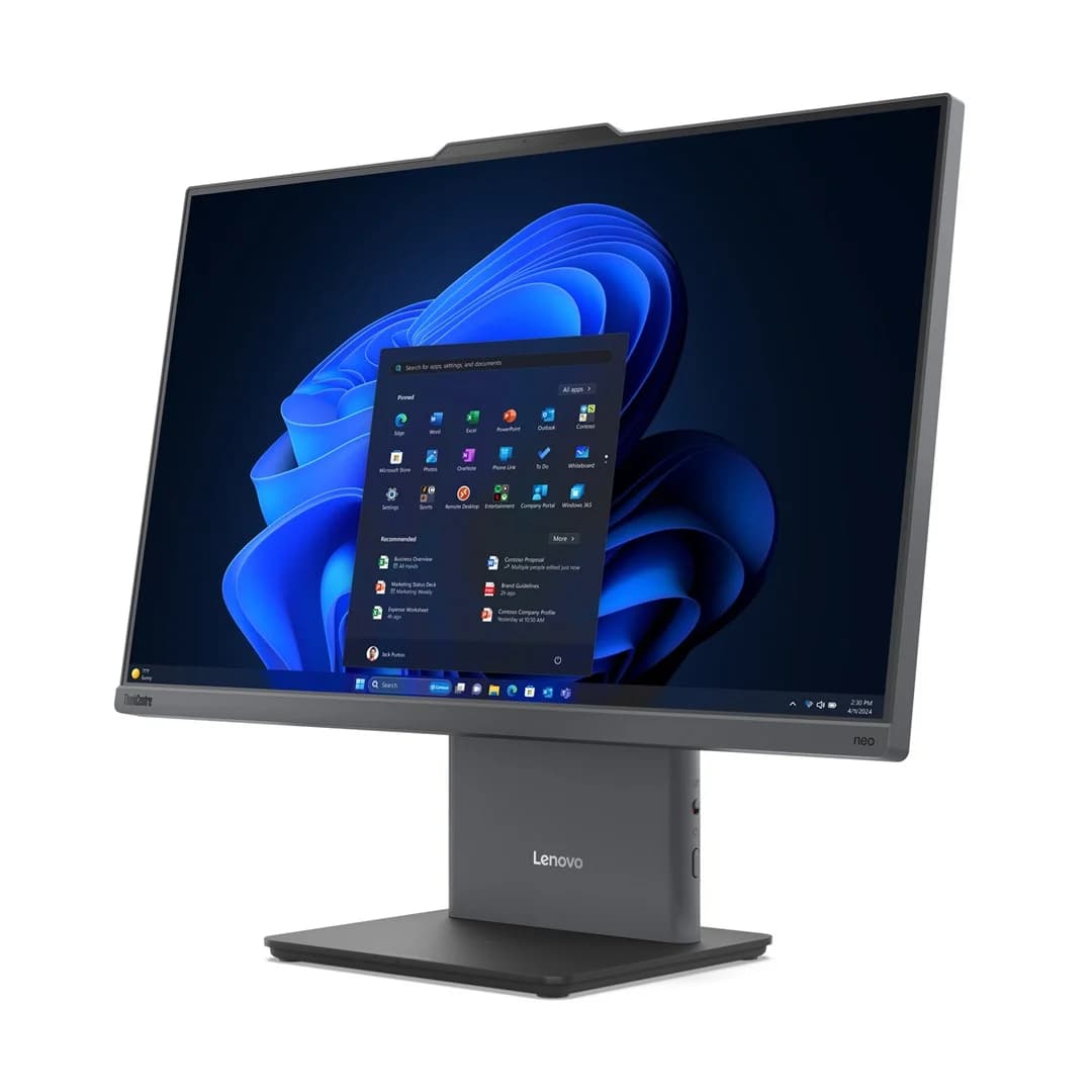 Lenovo ThinkCentre neo 50a 24 Gen 5 Intel Core 7 240H 60.5 cm (23.8") 1920 x 1080 pixels Touchscreen All-in-One PC 16 GB DDR5-SDRAM 512 GB SSD Windows 11 Pro Wi-Fi 6 (802.11ax) Grey - Image 2
