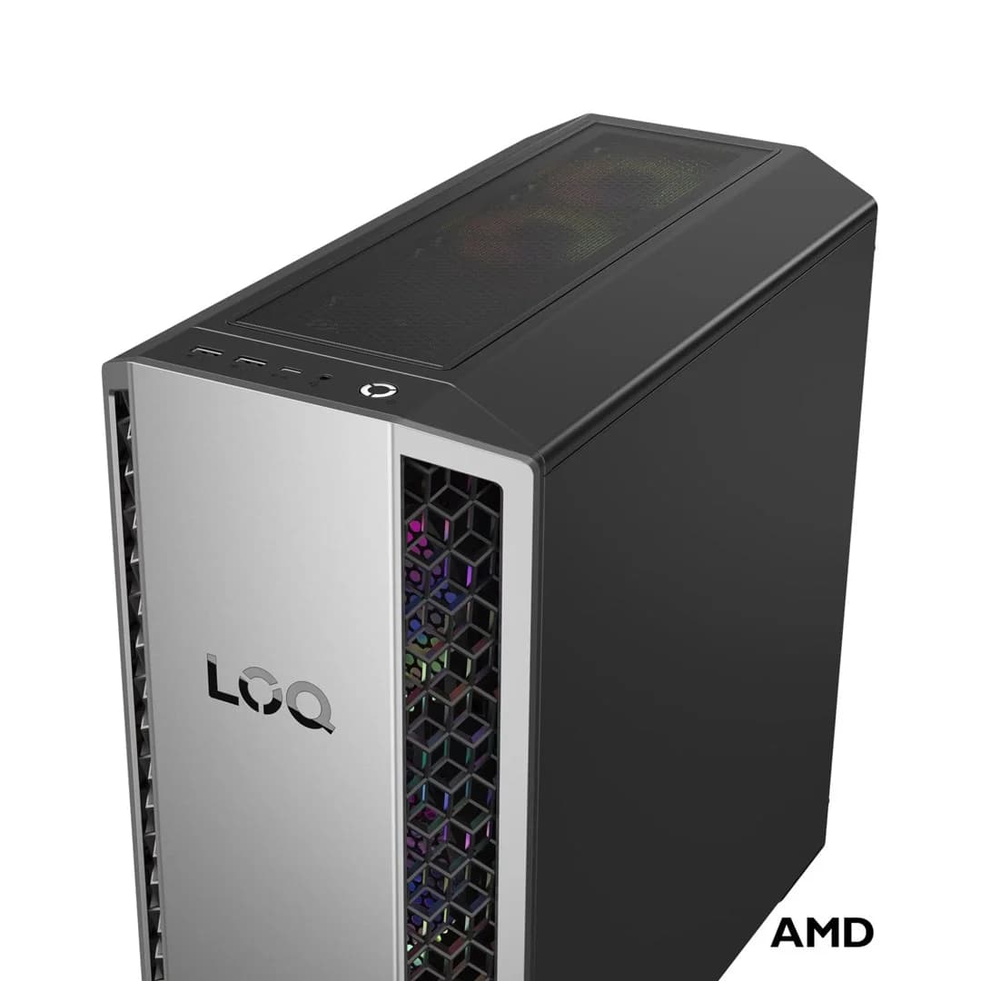 Lenovo LOQ Tower 26ADR10 Ryzen 7 8745HX 32GB DDR5 5200 1TB SSD GeForce RTX 5070 12GB Windows 11 Luna Grey / Eclipse Black - Image 4