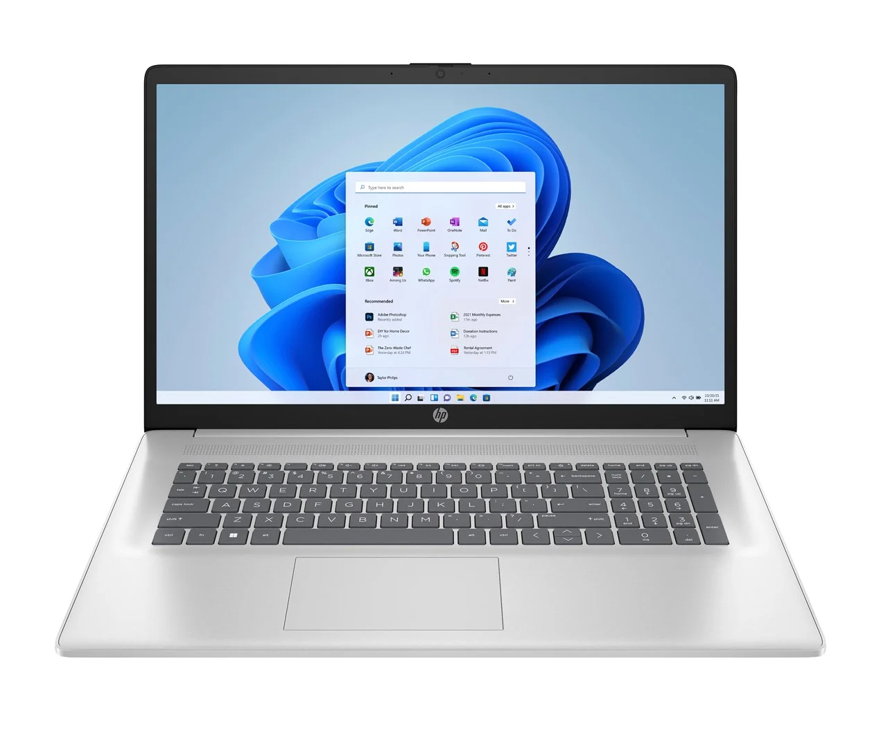 HP 17-cp3003nw Ryzen 7 7730U 17,3"FHD 300nits AG 16GB DDR4 3200 SSD512 Vega 8 Cam720p 41Wh Win11 Natural Silver 2Y - Image 1