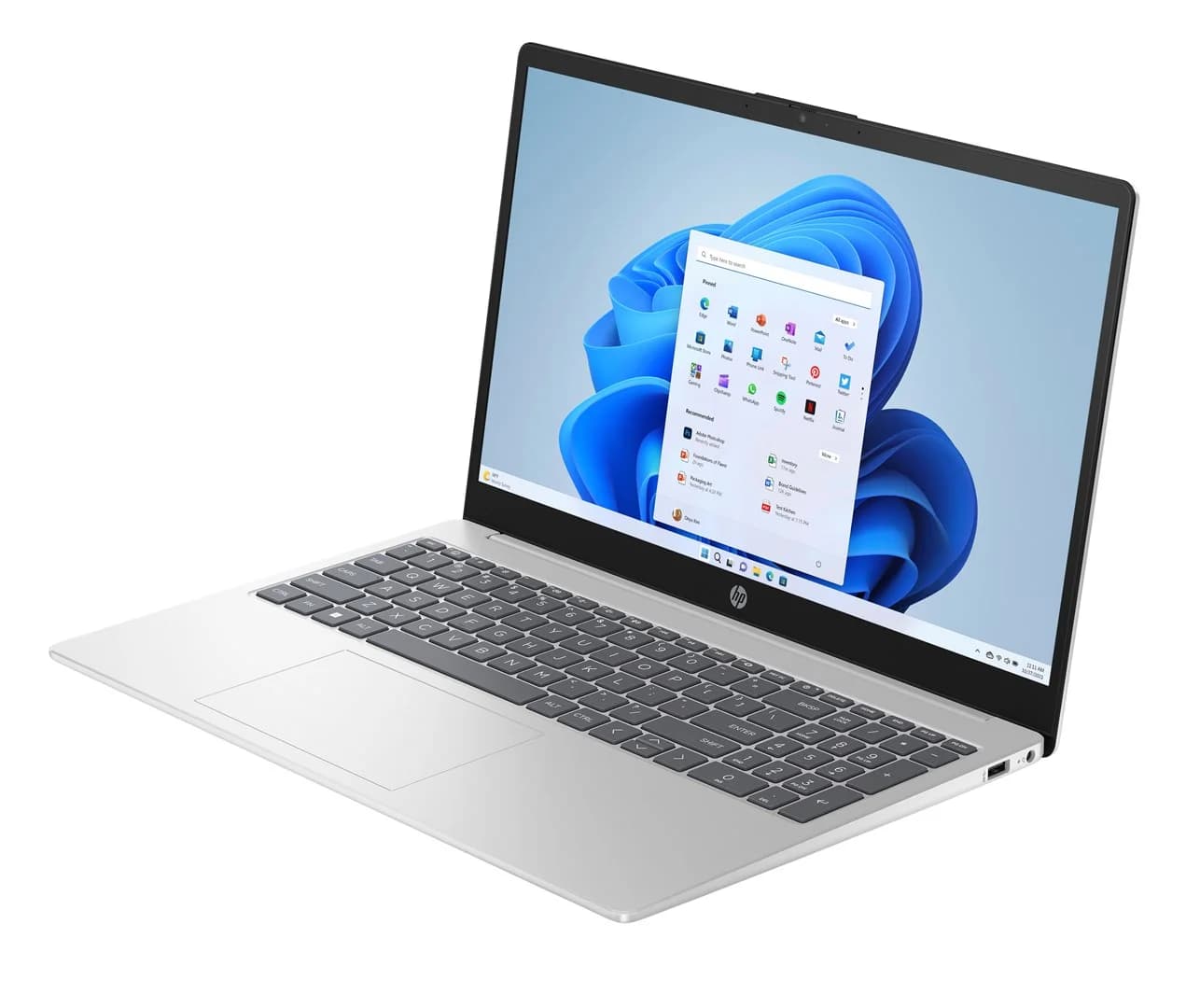 HP 15-fc0002nw Ryzen 7 5825U 15,6"FHD 300nits AG 16GB DDR4 3200 SSD512 Vega 8 Cam720p 41Wh Win11 Natural Silver 2Y - Image 3