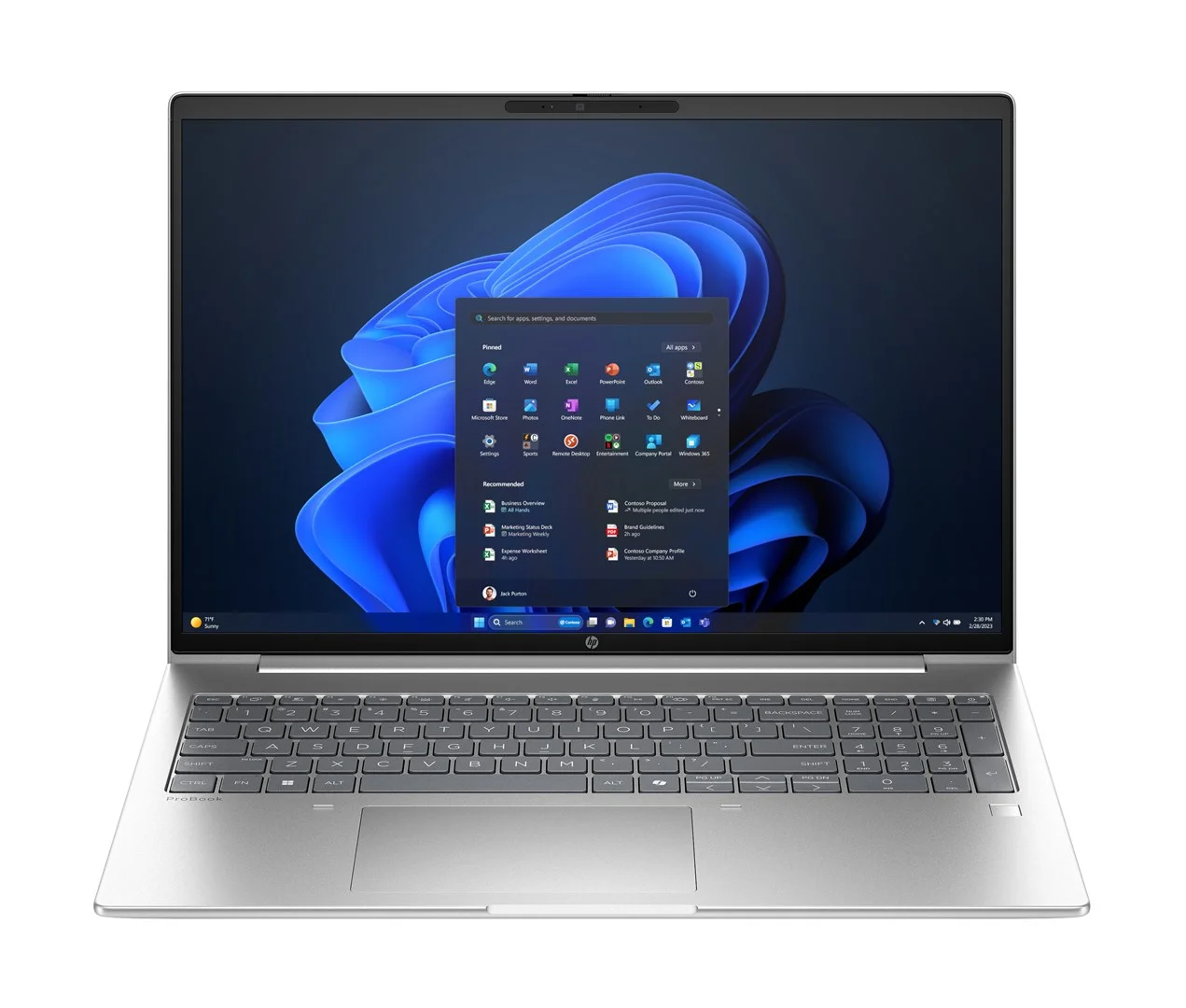 HP ProBook 4 G1ah Ryzen 5 220 16.0"WUXGA IPS 300nits AG 16GB DDR5 5600 SSD512 Radeon 740M Cam1080p 56Wh W11Pro Pike silver 3Y OnSite - Image 1