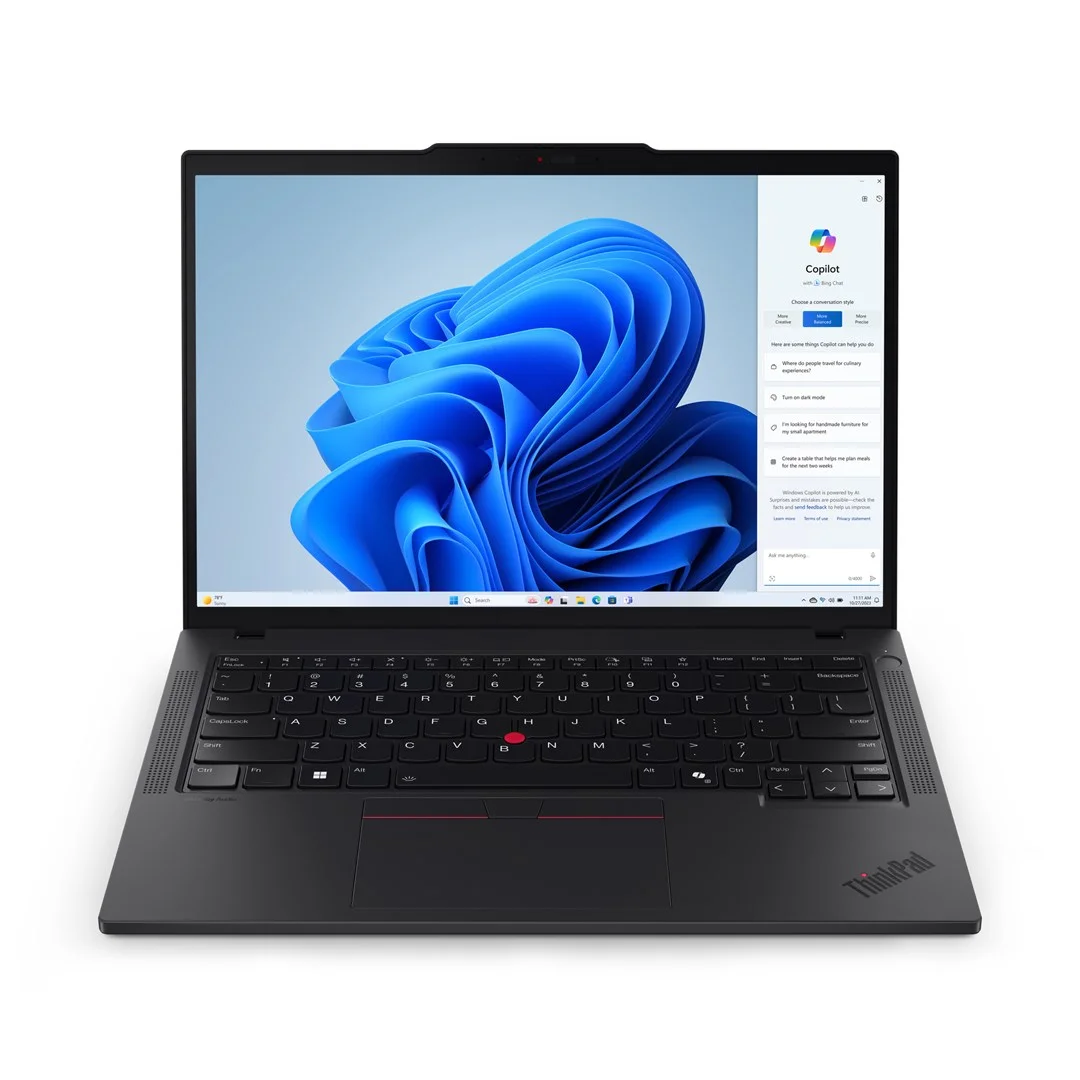 Lenovo ThinkPad T14 Gen 5 (AMD) AMD Ryzen™ 7 PRO 8840U Laptop 35.6 cm (14") WUXGA 16 GB DDR5-SDRAM 512 GB SSD Wi-Fi 6E (802.11ax) Windows 11 Pro Black New Repack/Repacked - Image 1