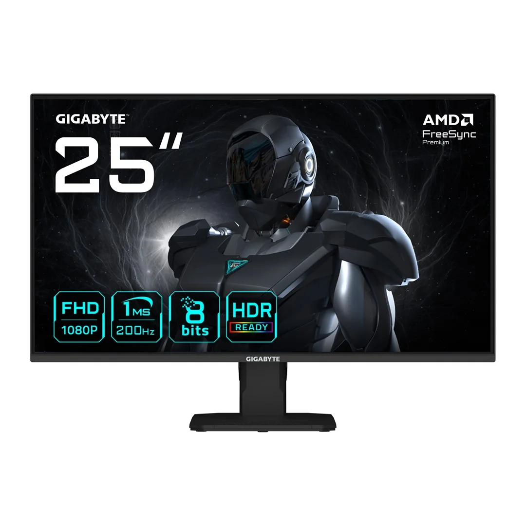 GIGABYTE GS25F2 25" FHD Gaming Monitor - 1920 x 1080, 200Hz, 1ms, 300 cd/m2, Display HDR 10, HDMI 2.0, Displayport 1.4 - Image 1