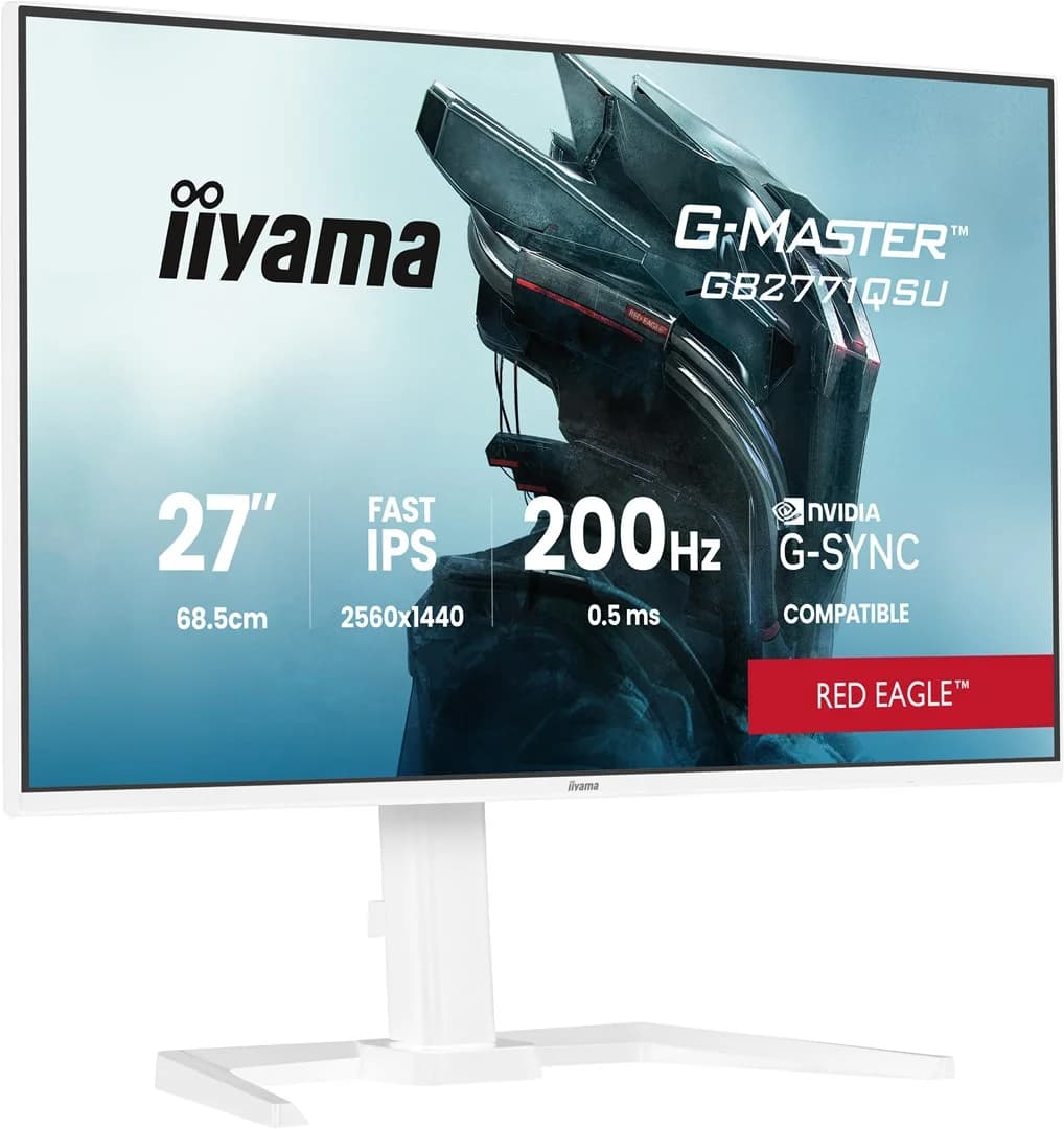 iiyama G-MASTER GB2771QSU-W1 computer monitor 68.6 cm (27") 2560 x 1440 pixels Wide Quad HD White - Image 4