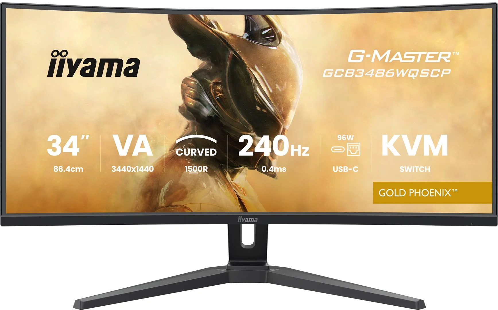 iiyama G-MASTER GCB3486WQSCP-B1 computer monitor 86.4 cm (34") 3440 x 1440 pixels UltraWide Quad HD Black - Image 2