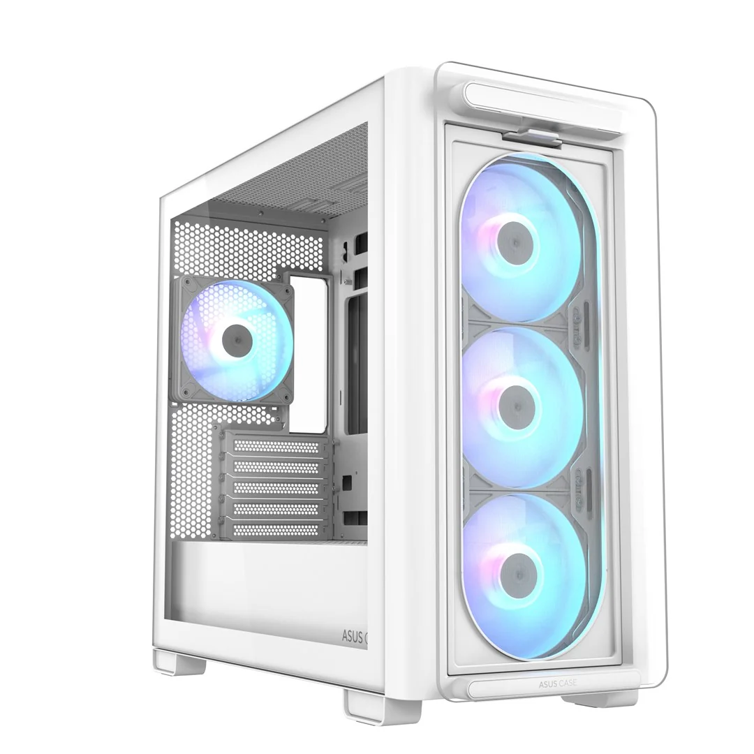 ASUS A23 PLUS ARGB WHITE Computer Case White - Image 1