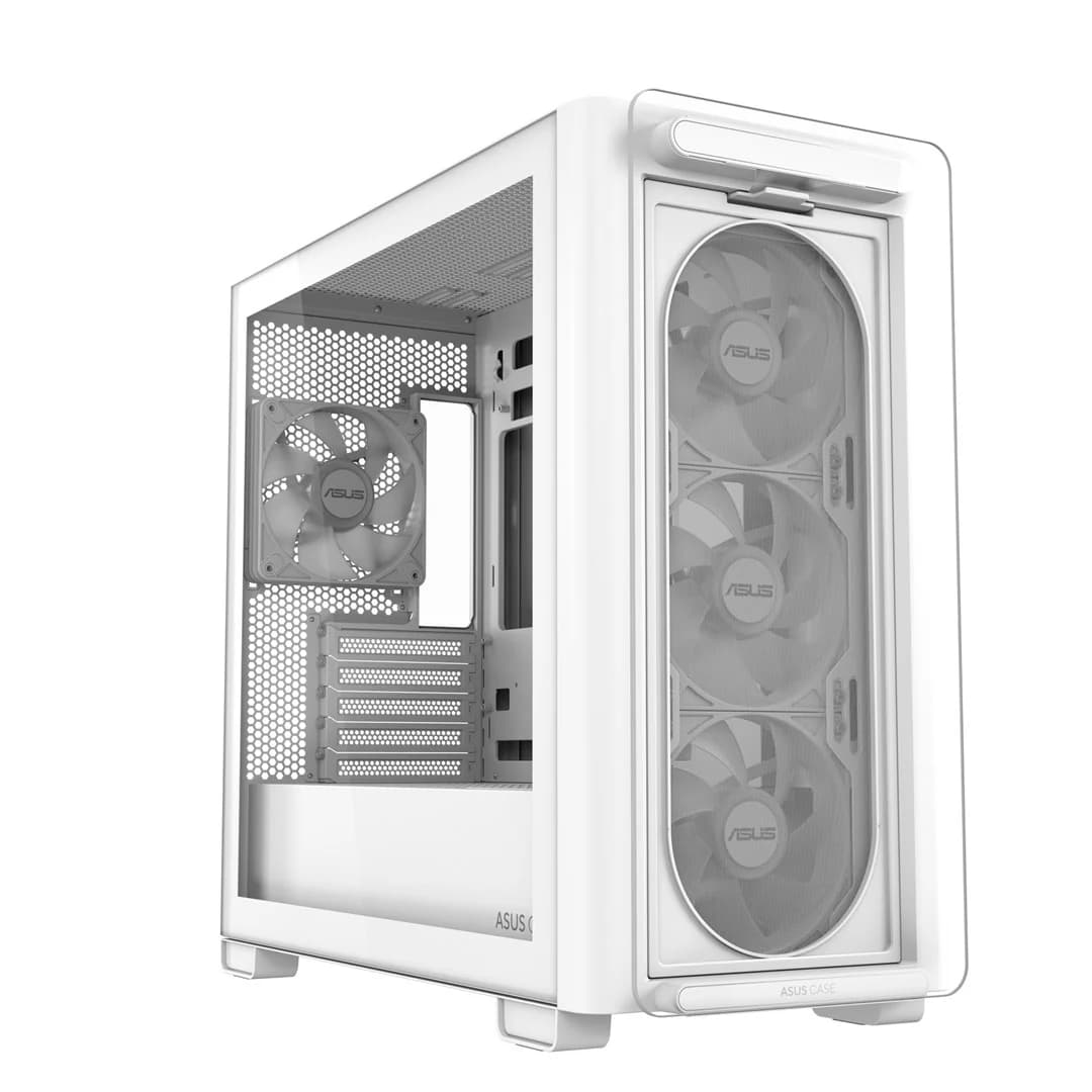 ASUS A23 PLUS ARGB WHITE Computer Case White - Image 6