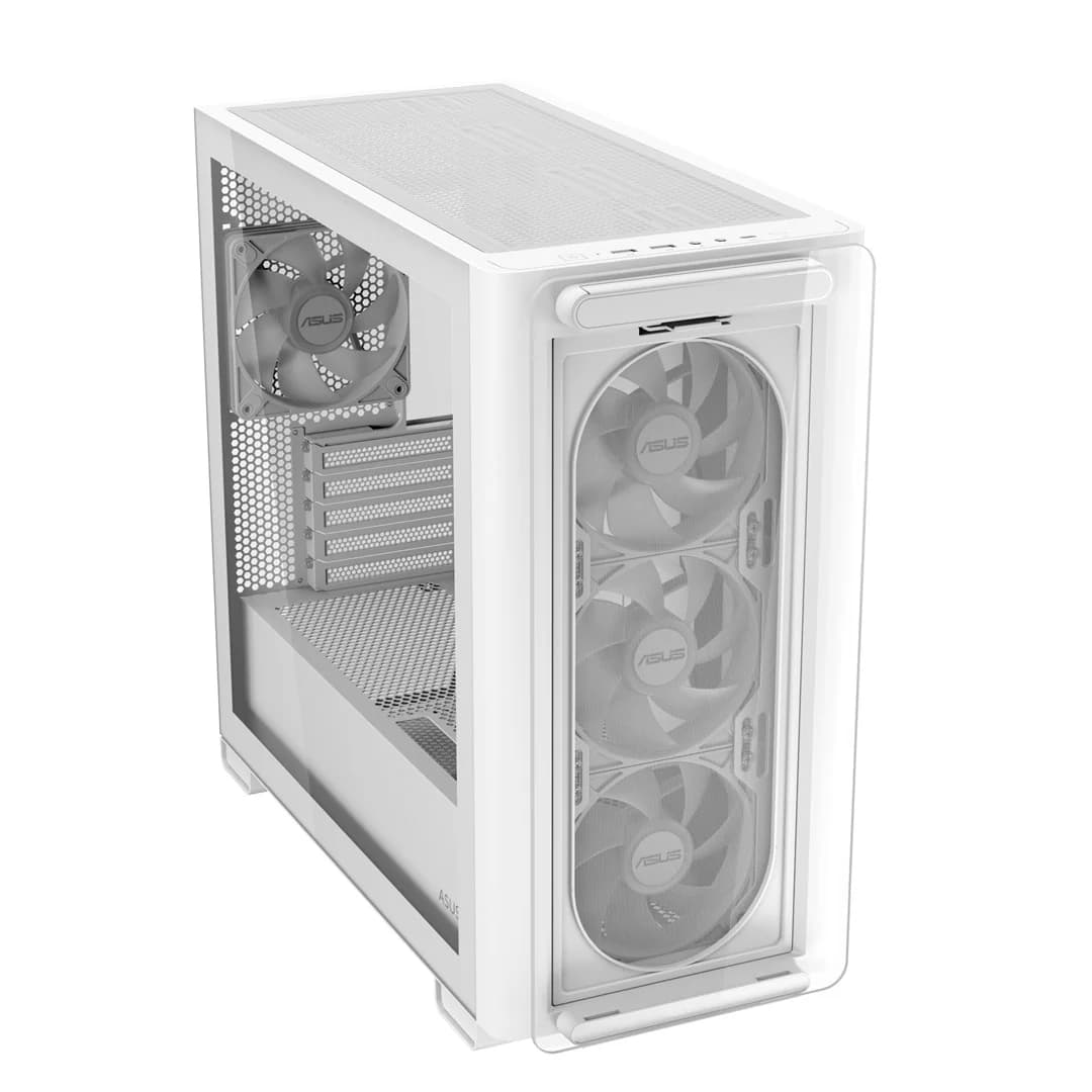 ASUS A23 PLUS ARGB WHITE Computer Case White - Image 8