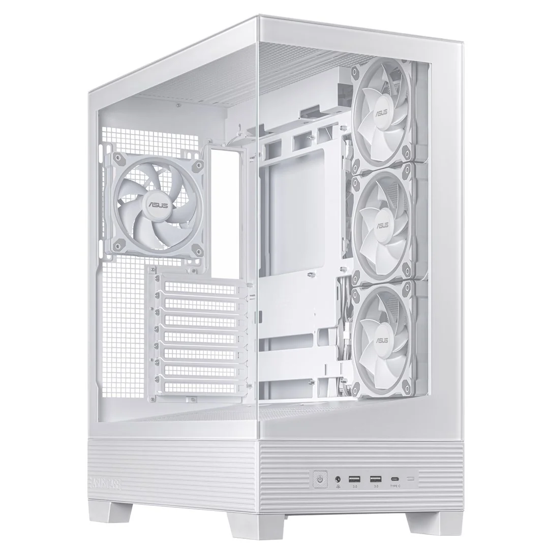 ASUS A31 Plus TG ARGB WHITE Midi Tower - Image 1