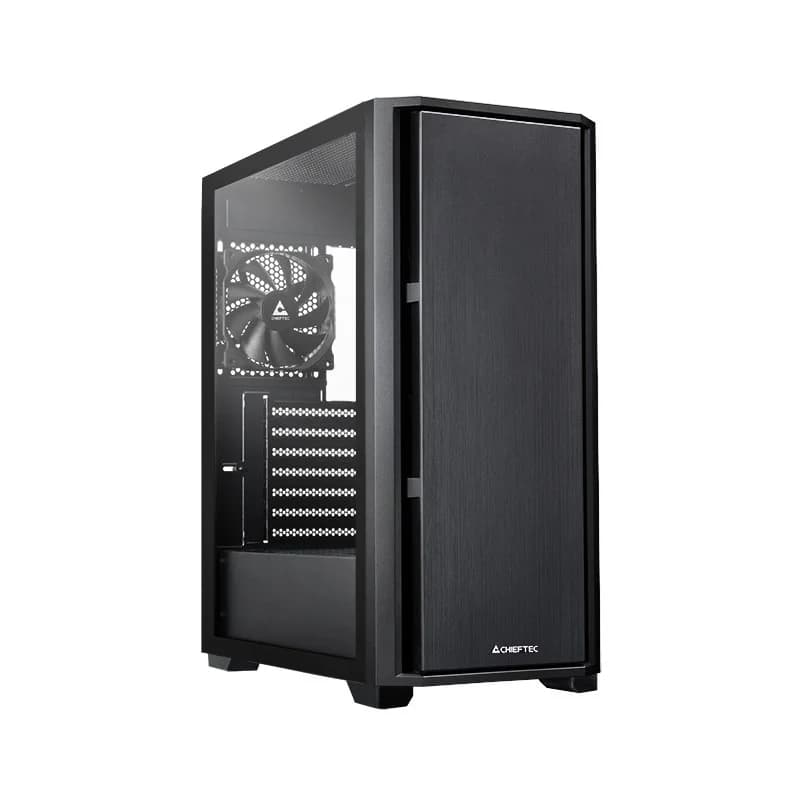Chieftec AS-02B-TG-OP computer case Midi Tower Black - Image 1
