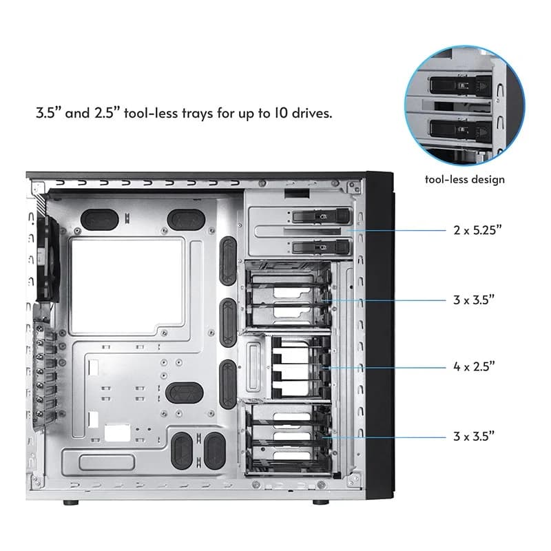 Chieftec BW-01B-OP computer case Midi Tower Black - Image 11