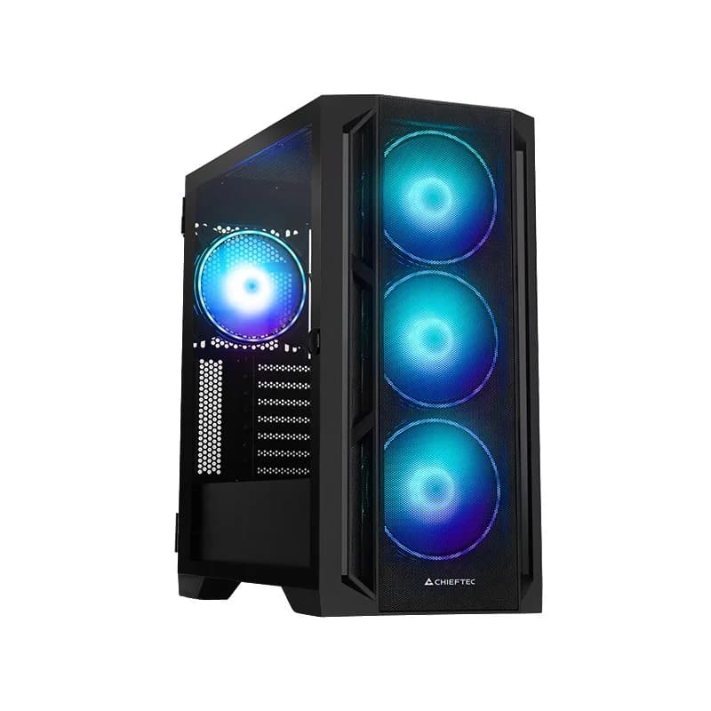 Chieftec PC- Gehäuse GA-01B-L-OP APEX LUMO Midi Tower Black - Image 1