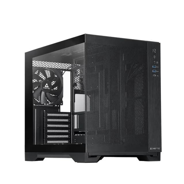 Chieftec mATX Gehäuse GM-30B-M-OP, black Cube - Image 1