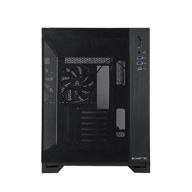 Chieftec mATX Gehäuse GM-30B-M-OP, black Cube - Image 4