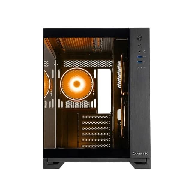 Chieftec Visio GM-30B-TG-OP schwarz Tempered Glass x 2 Cube Black - Image 4