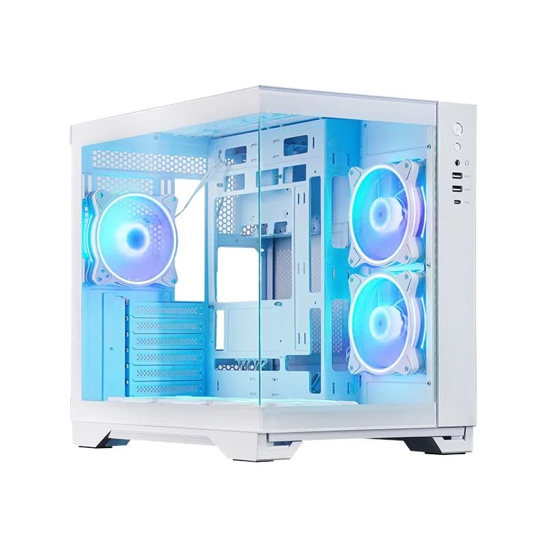 Chieftec GM-30W-TG-OP computer case Cube White - Image 1