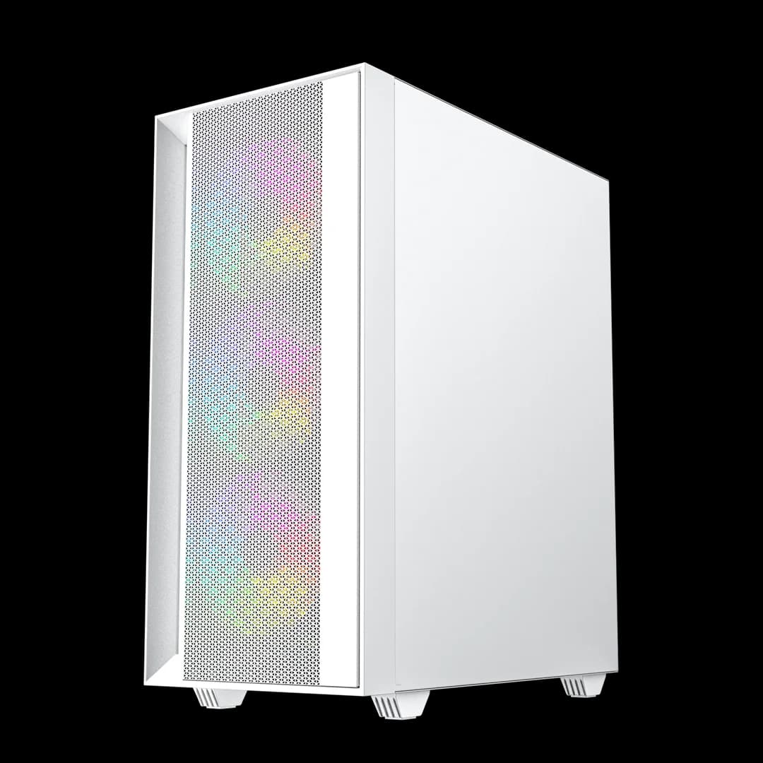 Gembird Fornax 4000W ARGB gaming ATX computer case, Midi Tower, backlight, White - Image 3