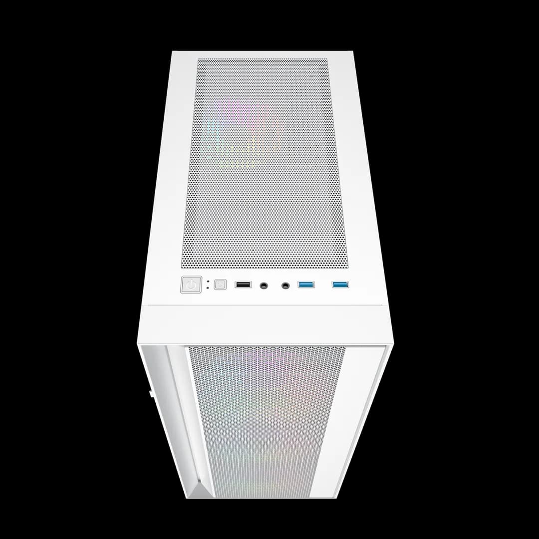 Gembird Fornax 4000W ARGB gaming ATX computer case, Midi Tower, backlight, White - Image 4
