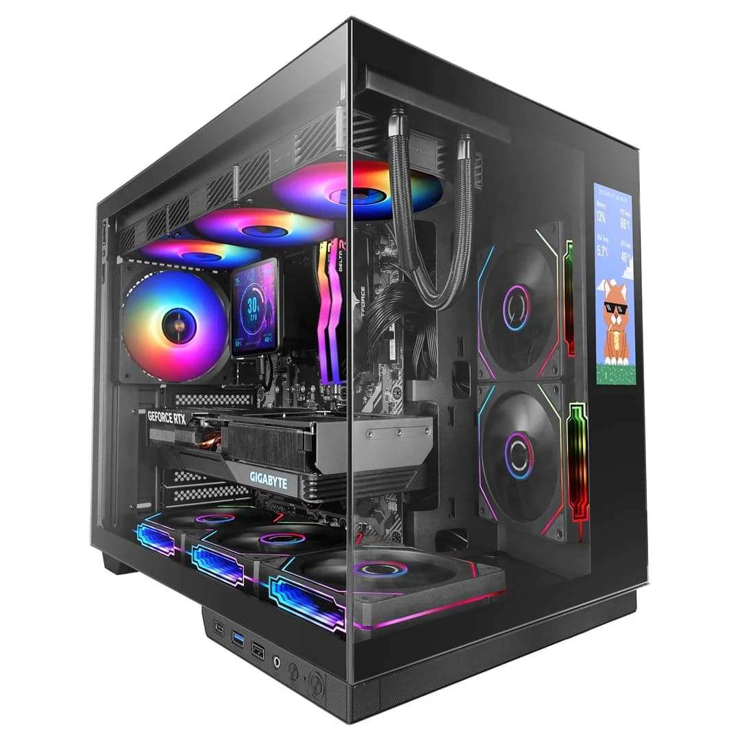 Mars Gaming MCMIRAGE computer case Midi Tower Black - Image 1