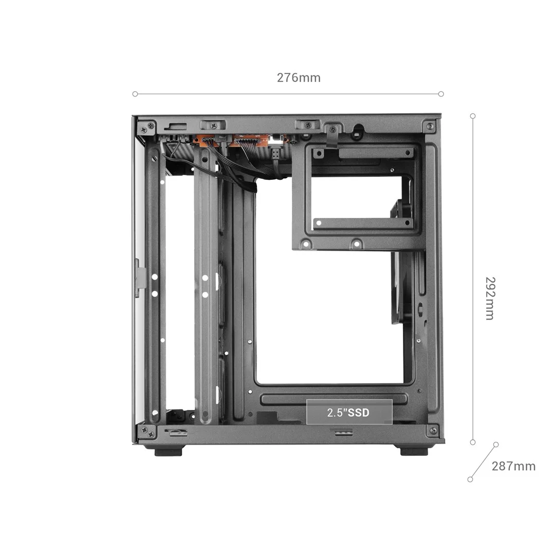TACENS MARS MC-CUBE 1xARGB USB-C mATX- obudowa/cases - Image 7