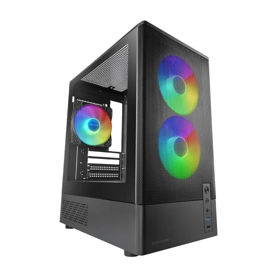 TACENS MARS MC-ONYX 3xARGB mATX – computer case - Image 1