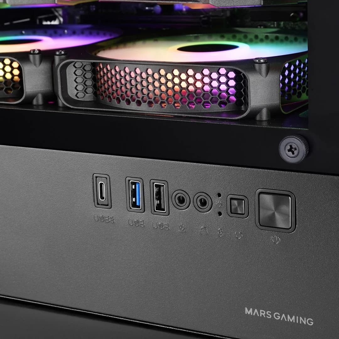 Mars Gaming MCQUANTUM computer case Midi Tower Black - Image 5