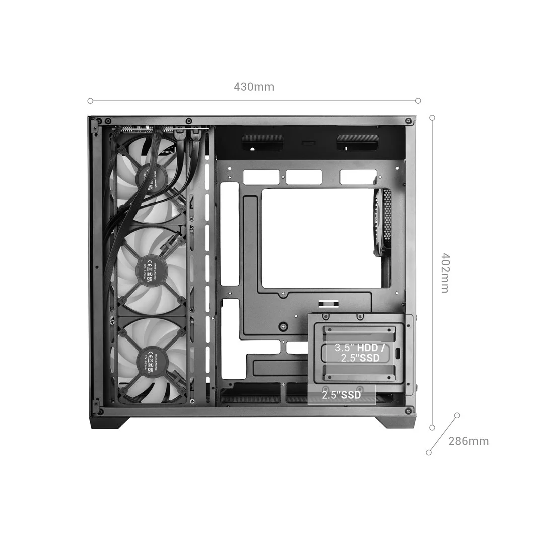 Mars Gaming MCV5 computer case Midi Tower Black - Image 10