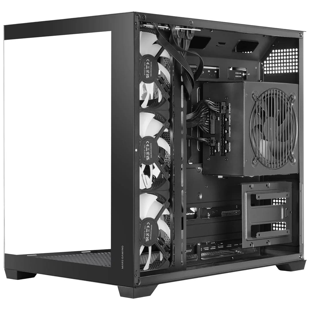 Mars Gaming MCV5 computer case Midi Tower Black - Image 6