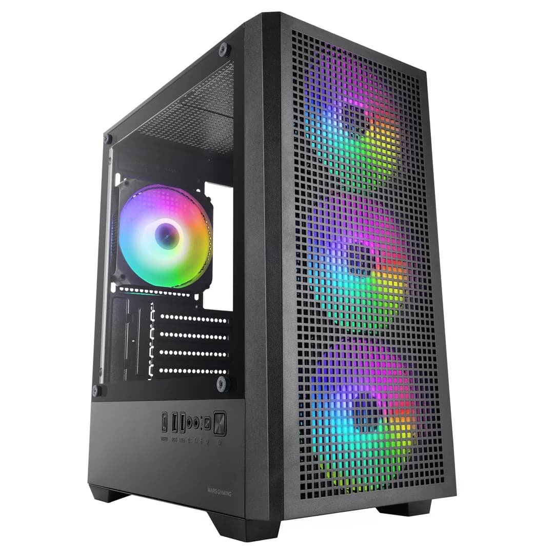 Mars Gaming MCVECTOR computer case Mini Tower Black - Image 1