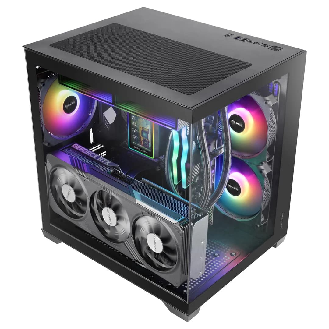 Mars Gaming MCVIEW3 computer case Mini Tower Black - Image 3
