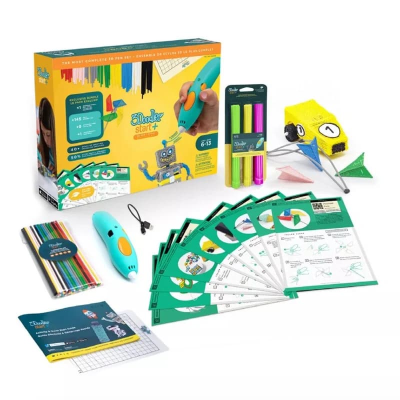 3Doodler Start Plus Costc komplektas rozszerzony 3D pen 0.77 mm Turquoise - Image 1