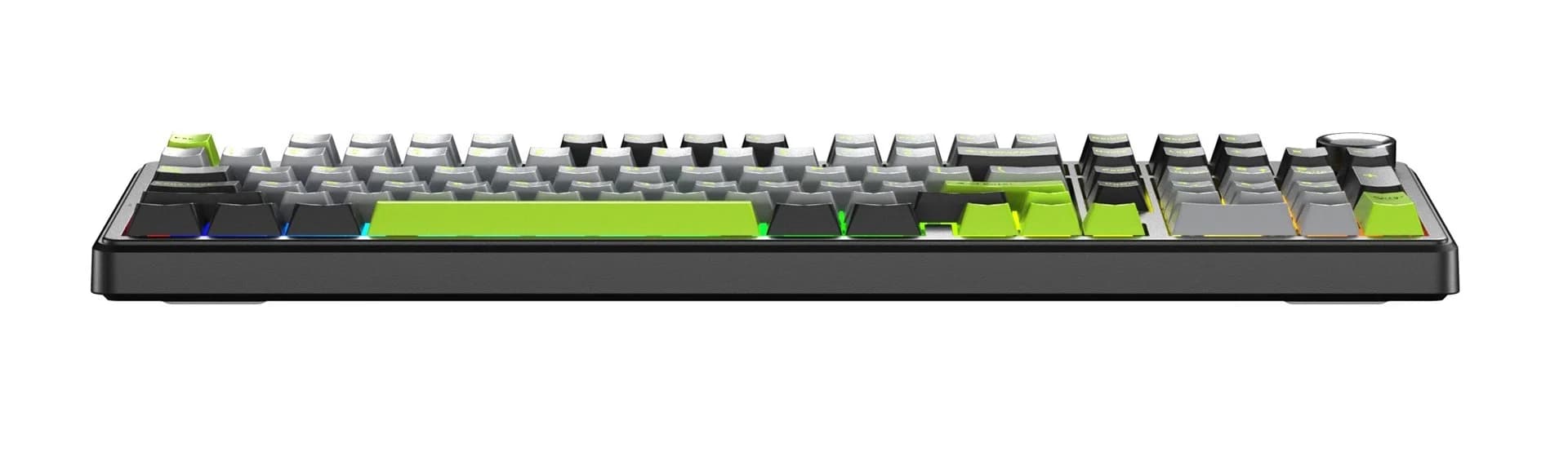 F99 Pro Black+Grey+Green GrayWood RGB AULA gasket keyboard - Image 2